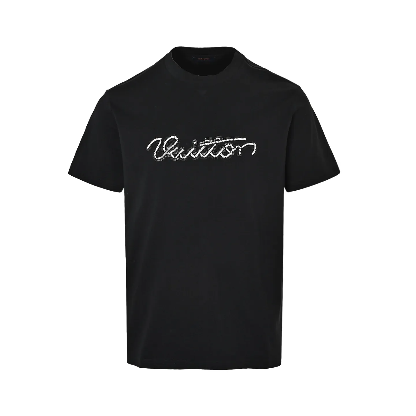Louis Vuitton/Louis Vuitton 26ss beaded signature letter short sleeves
